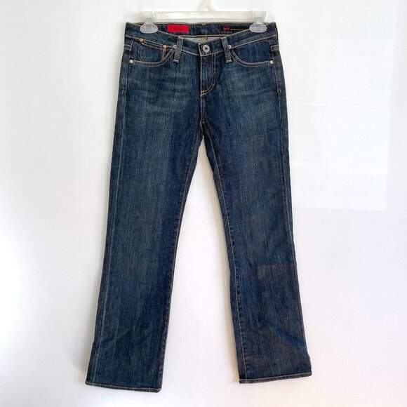 AG ADRIANO GOLDSCHMIED the Kiss Slim Straight Leg Jeans Dark Wash Low Rise Y2K - Picture 2 of 11